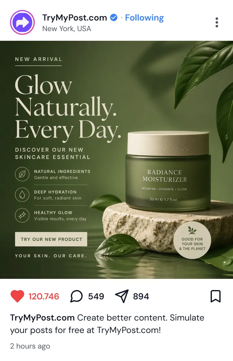 Instagram post preview