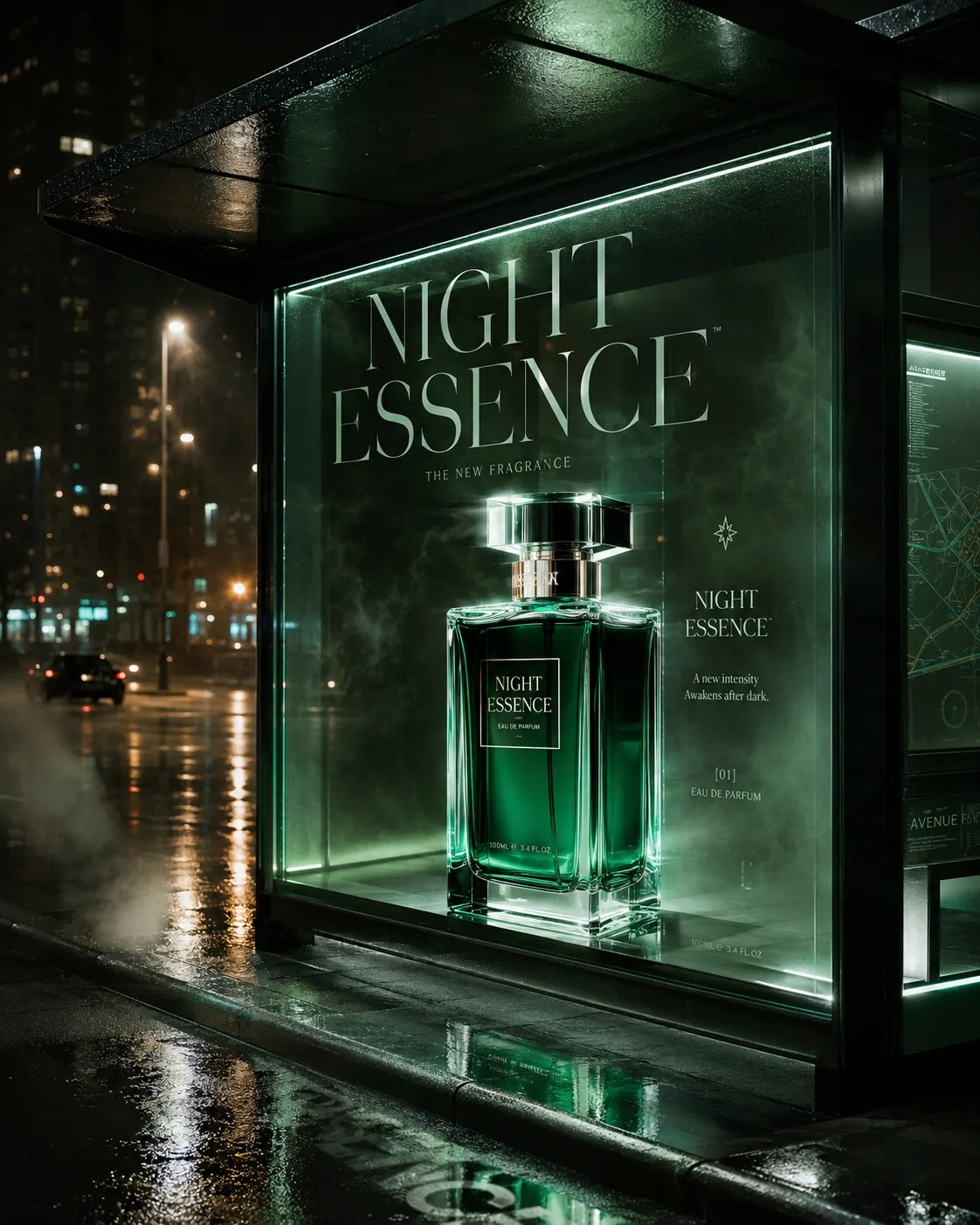 Futuristic Fragrance Transit Campaign