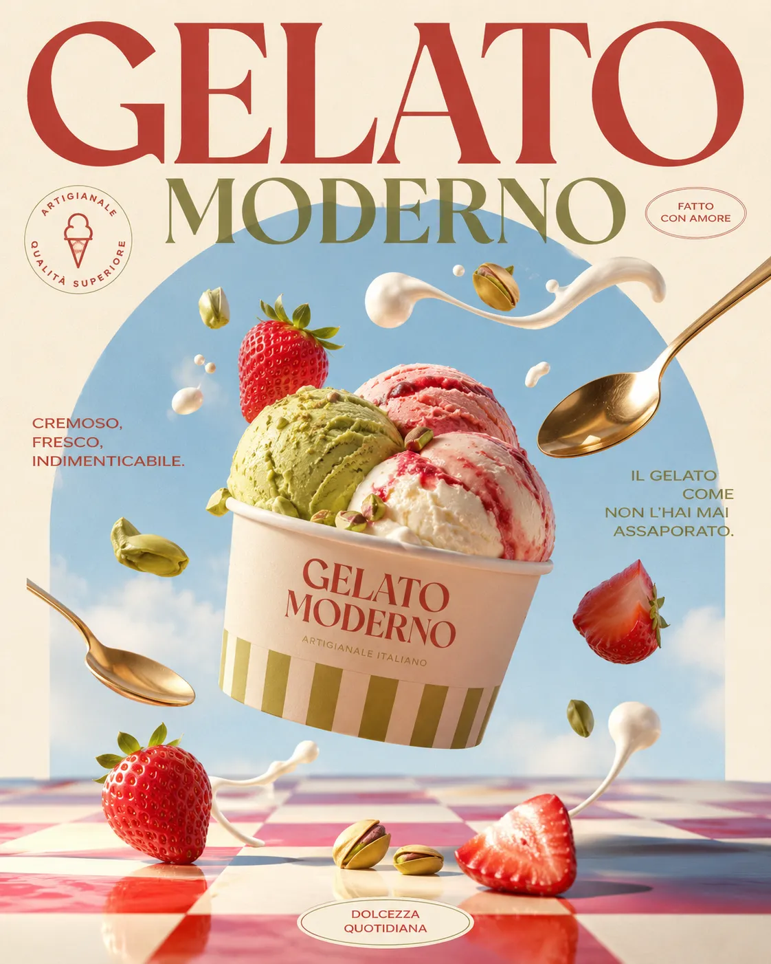 Dreamlike Food Design Poster