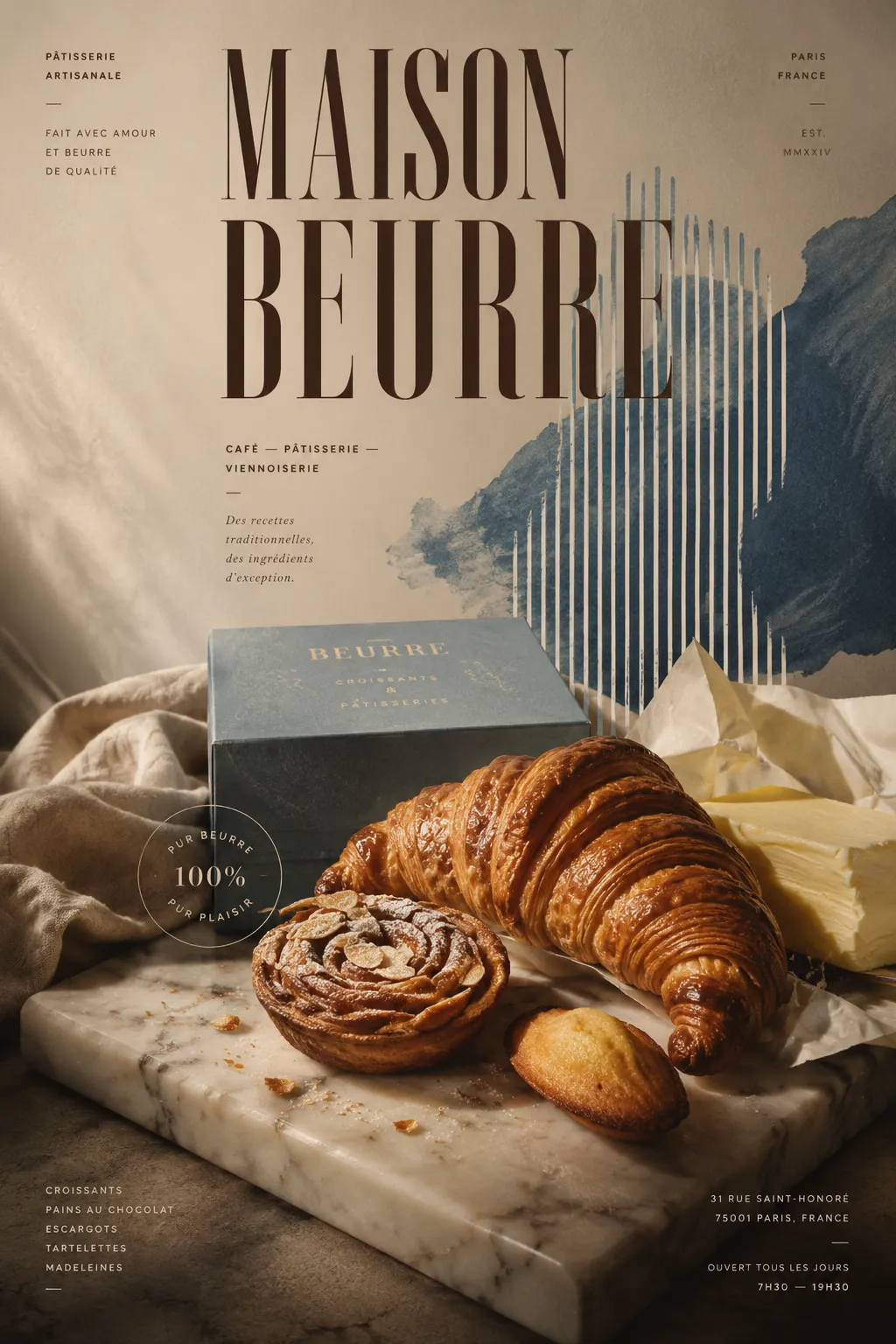 Artisan Bakery Brand Poster