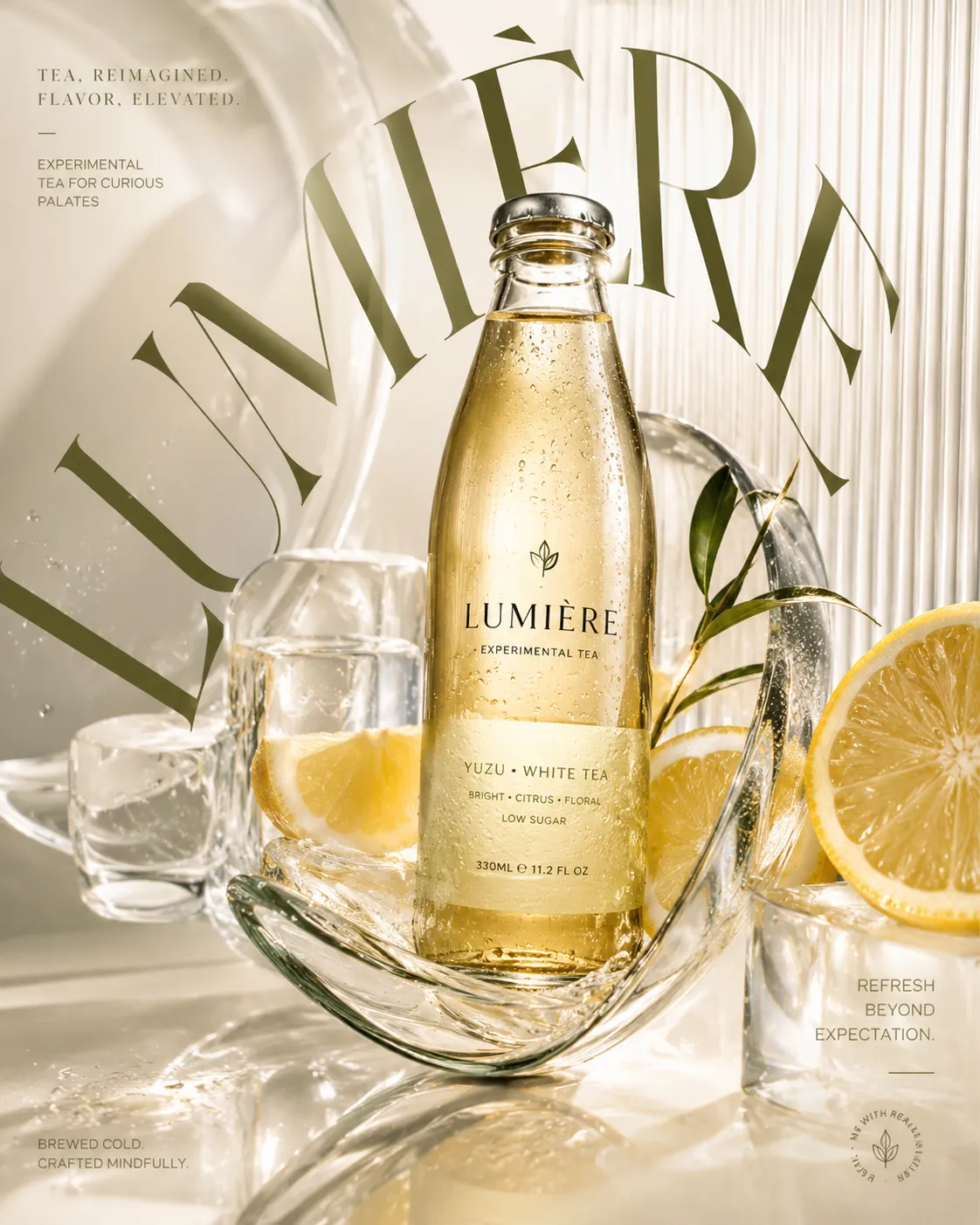Premium Tea Brand Poster